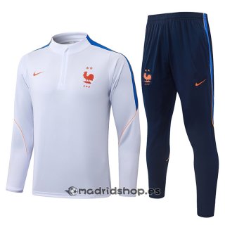 Chandal de Sudadera del Francia Nino 26-27 Blanco