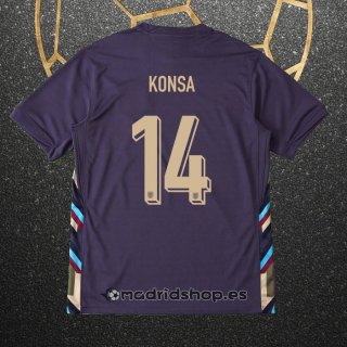 Camiseta Inglaterra Jugador Konsa Segunda Eurocopa 2024