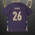 Camiseta Inglaterra Jugador Mainoo Segunda Eurocopa 2024