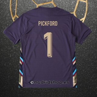 Camiseta Inglaterra Jugador Pickford Segunda Eurocopa 2024