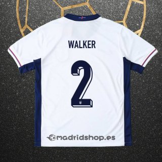 Camiseta Inglaterra Jugador Walker Primera Eurocopa 2024