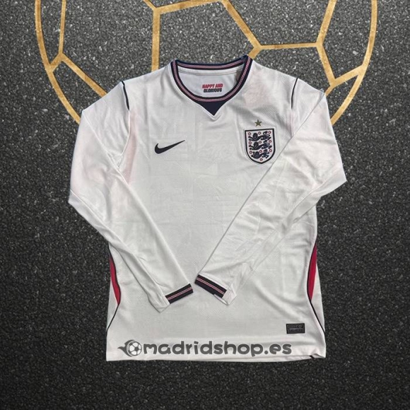 Camiseta Inglaterra Primera Manga Larga 2026