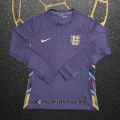 Camiseta Inglaterra Segunda Manga Larga Eurocopa 2024