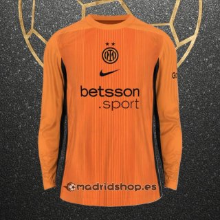 Camiseta Inter Milan Portero Manga Larga 25-26 Naranja