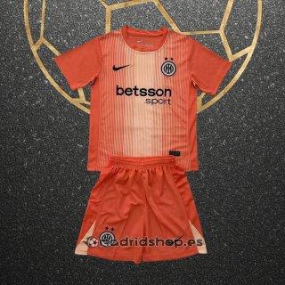 Camiseta Inter Milan Portero Nino 25-26 Naranja
