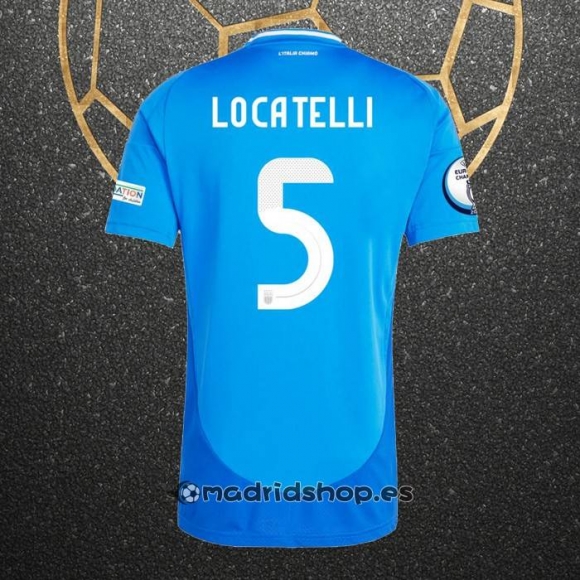 Camiseta Italia Jugador Locatelli Primera Eurocopa 2024