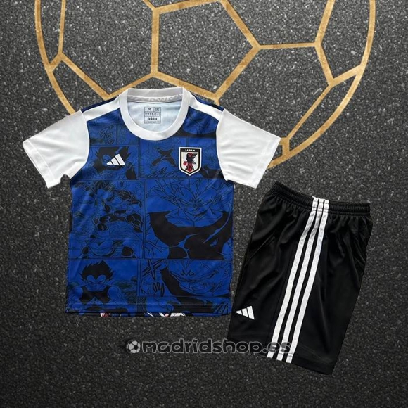 Camiseta Japon Anime Nino 2025 Azul