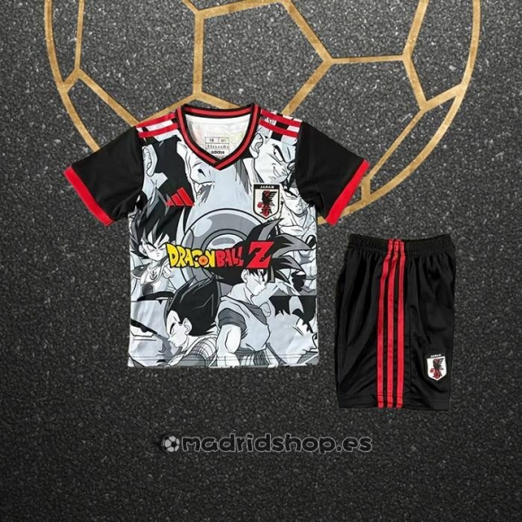 Camiseta Japon Anime Nino 25-26 Gris