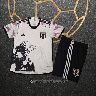 Camiseta Japon Anime One Piece Luffy Nino 2025 Blanco
