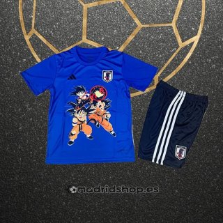Camiseta Japon Dragon Ball Nino 25-26 Azul