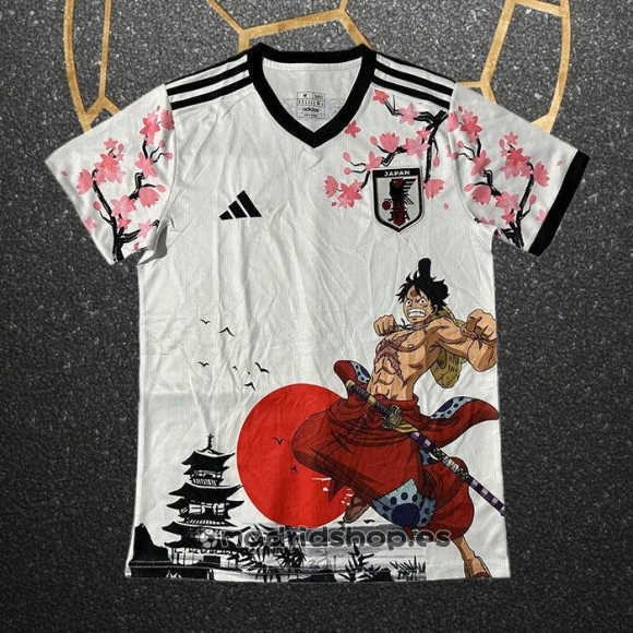 Tailandia Camiseta Japon ONE PIECE 25-26 Blanco