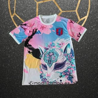 Tailandia Camiseta Japon Special 25-26 Azul Rosa
