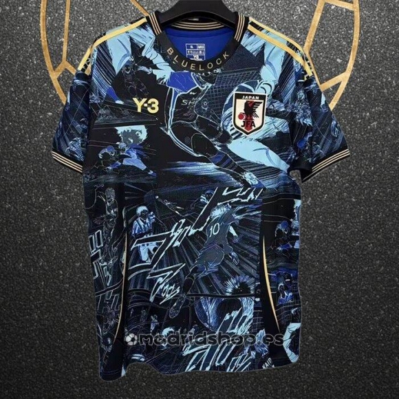 Tailandia Camiseta Japon Y-3 Anime 25-26 Azul