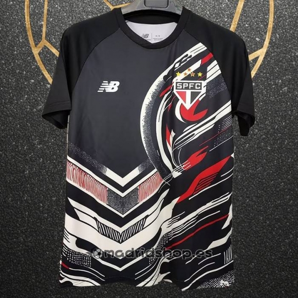Camiseta Pre Partido del Sao Paulo 2025 Negro