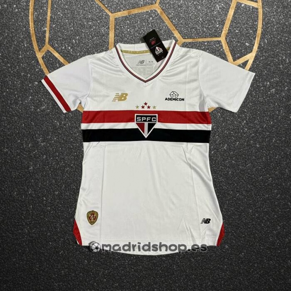 Camiseta Sao Paulo Primera Mujer 2025