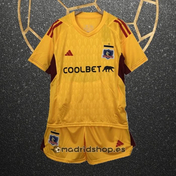 Camiseta Colo-Colo Portero Nino 2023 Amarillo
