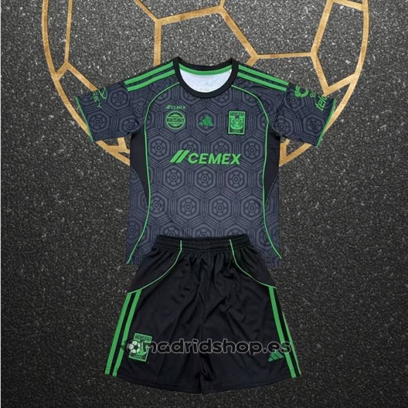 Camiseta Tigres UANL Tercera Nino 25-26
