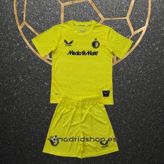 Camiseta Feyenoord Portero Nino 25-26 Amarillo