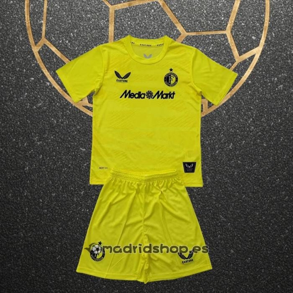 Camiseta Feyenoord Portero Nino 25-26 Amarillo