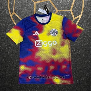 Camiseta Pre Partido del Ajax 25-26 Azul Naranja