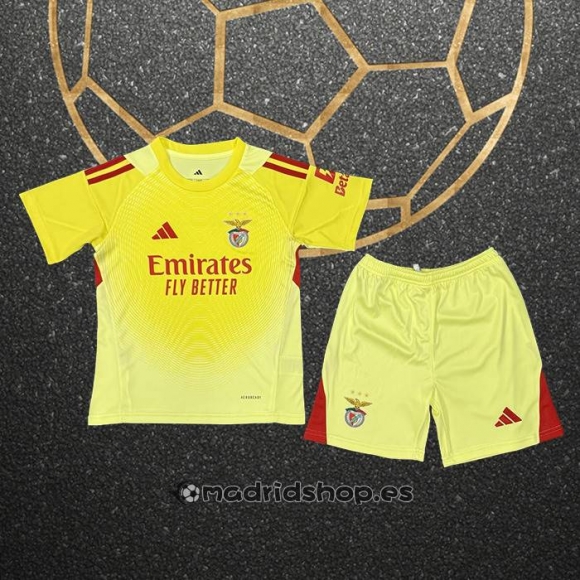 Camiseta Benfica Portero Nino 25-26 Amarillo