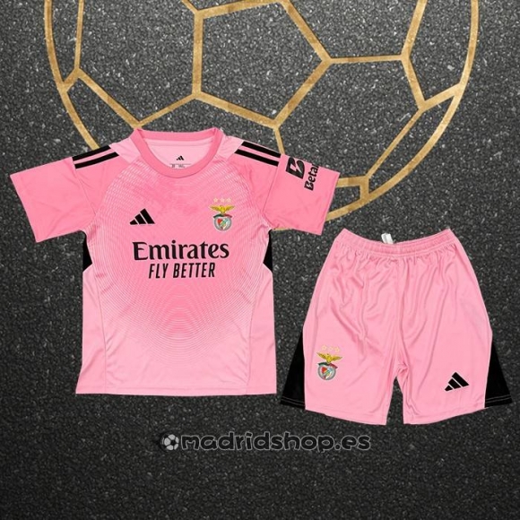 Camiseta Benfica Portero Nino 25-26 Rosa