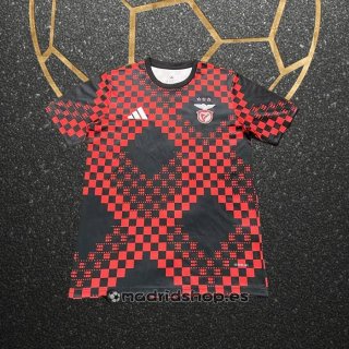 Camiseta Pre Partido del Benfica 25-26 Negro Rojo