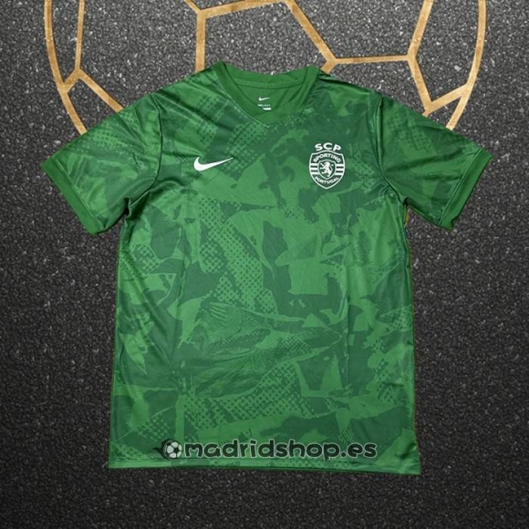 Camiseta Pre Partido del Sporting 25-26 Verde