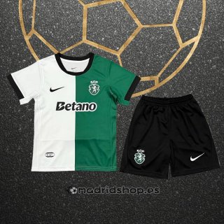 Camiseta Sporting Special Nino 2025-26 Blanco Verde