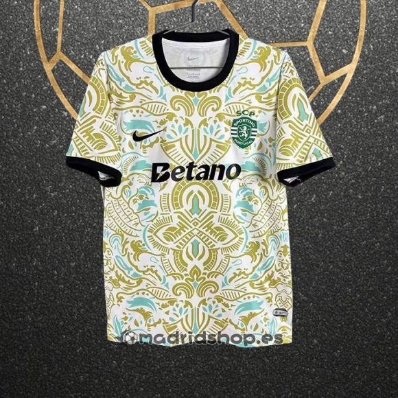 Tailandia Camiseta Sporting Special 25-26 Amarillo Azul