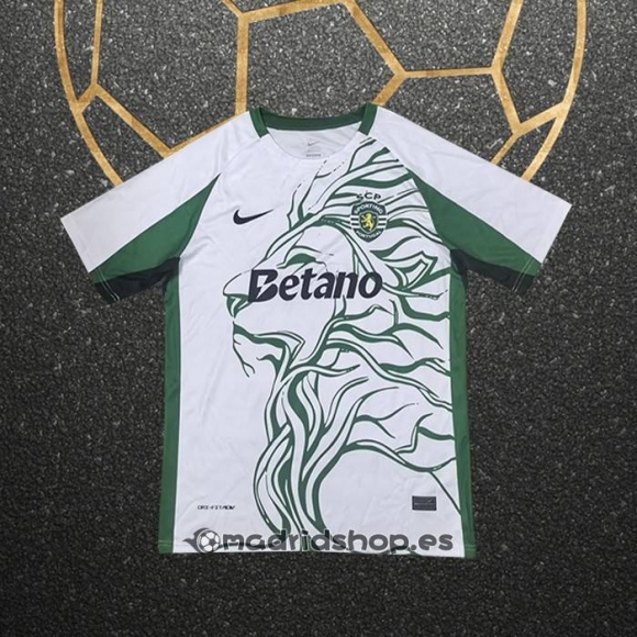 Tailandia Camiseta Sporting Special 25-26 Blanco Verde