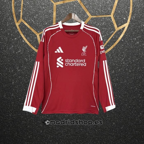 Camiseta Liverpool Primera Manga Larga 25-26