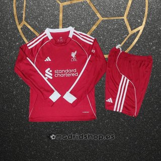 Camiseta Liverpool Primera Manga Larga Nino 25-26