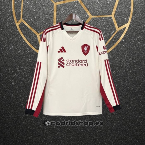 Camiseta Liverpool Segunda Manga Larga 25-26