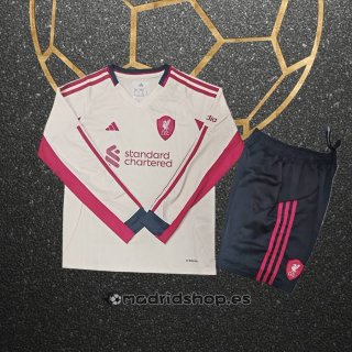 Camiseta Liverpool Segunda Manga Larga Nino 25-26