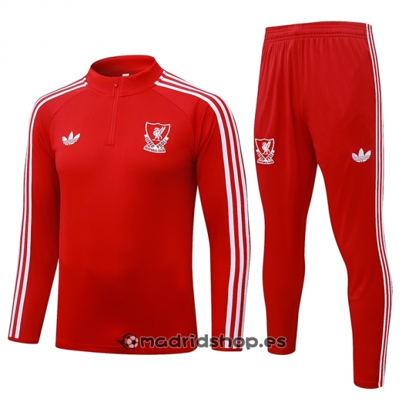 Chandal de Sudadera del Liverpool Nino 26-27 Rojo