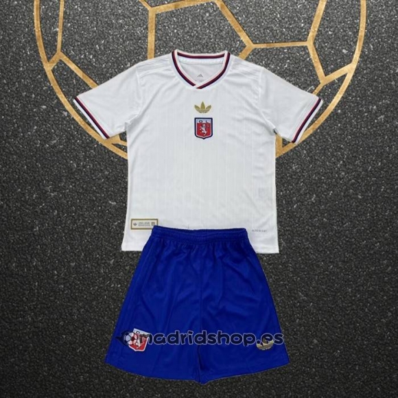 Camiseta Lyon Anniversary Nino 24-25 Blanco