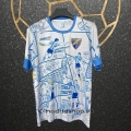 Tailandia Camiseta Malaga Special 25-26 Blanco Azul