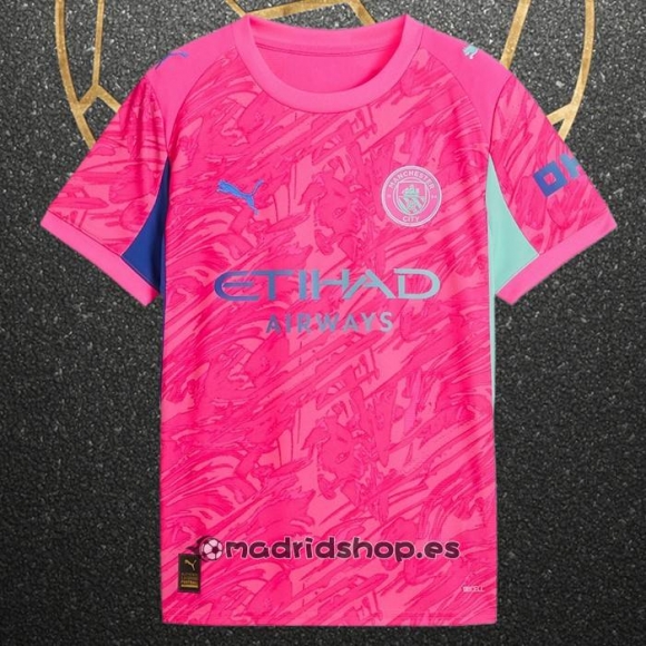 Camiseta Manchester City Portero 25-26 Rosa