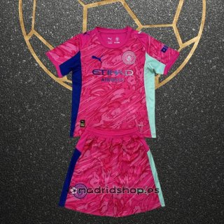 Camiseta Manchester City Portero Nino 25-26 Rosa