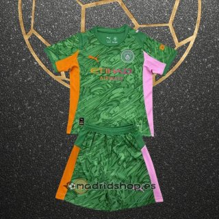 Camiseta Manchester City Portero Nino 25-26 Verde