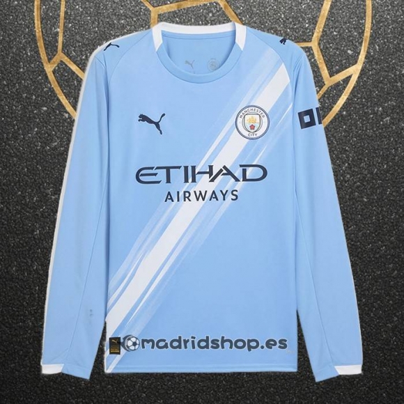Camiseta Manchester City Primera Manga Larga 25-26