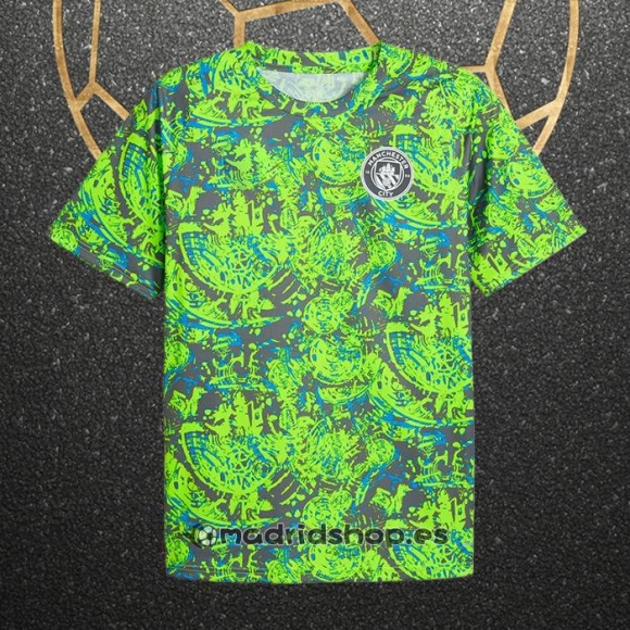 Camiseta Pre Partido del Manchester City 25-26 Verde