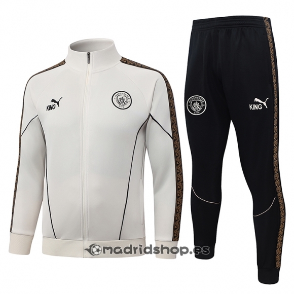 Chandal de Chaqueta del Manchester City Nino 26-27 Crema