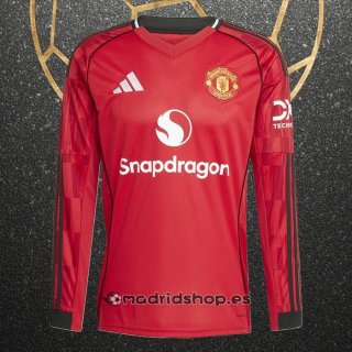Camiseta Manchester United Primera Manga Larga 25-26
