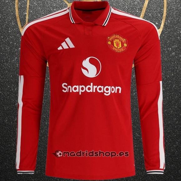 Camiseta Manchester United Primera Manga Larga 26-27
