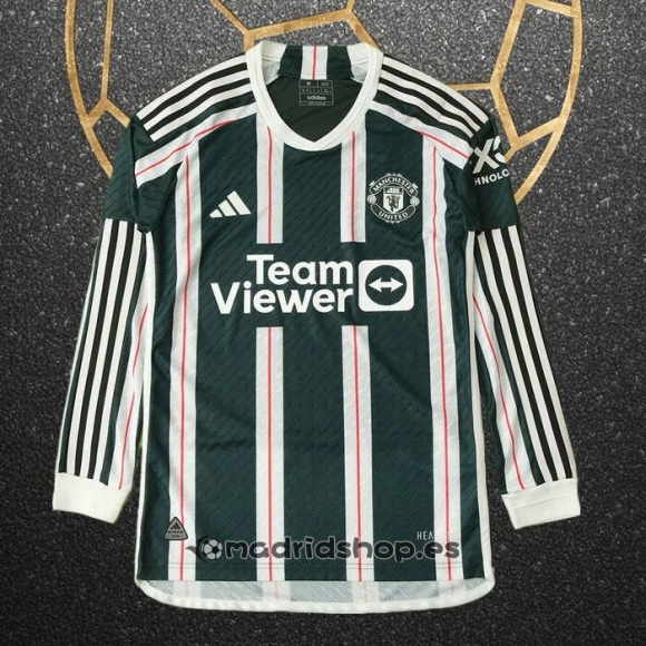 Camiseta Manchester United Segunda Manga Larga 23-24