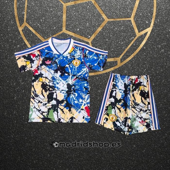 Camiseta Manchester United Special Nino 25-26 Azul