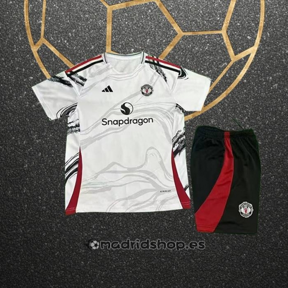 Camiseta Manchester United Special Nino 25-26 Blanco