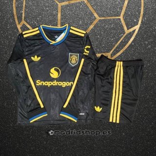 Camiseta Manchester United Tercera Manga Larga Nino 25-26